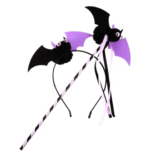 VILLFUL 1 Set Halloween Performance Prop Rollenspielzubehör Halloween Party Haarband Halloween Stirnbänder Für Erwachsene Partyzubehör Cartoon Fledermaus Stirnband Party Stirnband von VILLFUL