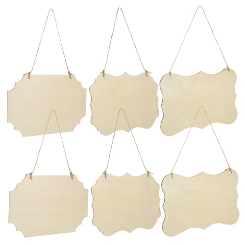 VILLFUL 1 Set Hölzerne Hängeetiketten, Holzschilder Zum Basteln, Leeres Holzschild, Holztafel, Wanddekorschild, Türschild, Holzwandtafel, Holz Türhänger, DIY Holzschild, Holzschild, VILLFUL 1 Set Hölzerne Hängeetiketten, Holzschilder Zum Basteln, Leeres Holzschild, Holztafel, Wanddekorschild, Türschild, Holzwandtafel, Holz Türhänger, DIY Holzschild, Holzschild, von VILLFUL