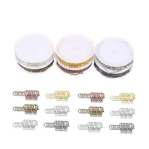VILLFUL 1 Set Schmuckherstellungskette Schmuckherstellung Biegeringe DIY Schmuckkette Schmuckherstellung Verschlüsse Schmuck DIY Karabinerverschlüsse DIY Offene Ringe DIY Öffnungsringe VILLFUL 1 Set Schmuckherstellungskette Schmuckherstellung Biegeringe DIY Schmuckkette Schmuckherstellung Verschlüsse Schmuck DIY Karabinerverschlüsse DIY Offene Ringe DIY Öffnungsringe von VILLFUL