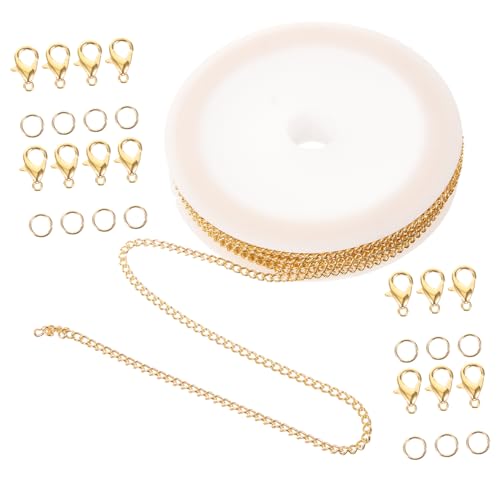 VILLFUL 1 Set Schmuckherstellungsset, Karabinerverschlüsse Für DIY Kette Und Ring, Karabinerverschlüsse, Kette Zur Schmuckherstellung, Schmuckkette, Halskette, Verlängerungskette Für VILLFUL 1 Set Schmuckherstellungsset, Karabinerverschlüsse Für DIY Kette Und Ring, Karabinerverschlüsse, Kette Zur Schmuckherstellung, Schmuckkette, Halskette, Verlängerungskette Für von VILLFUL