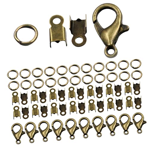 VILLFUL Schmuckzubehör Satz Mit Karabinerverschlüssen Biegeringen Und Crimp-enden Aus Eisen Für Diy-schmuckherstellung Und Handwerk von VILLFUL