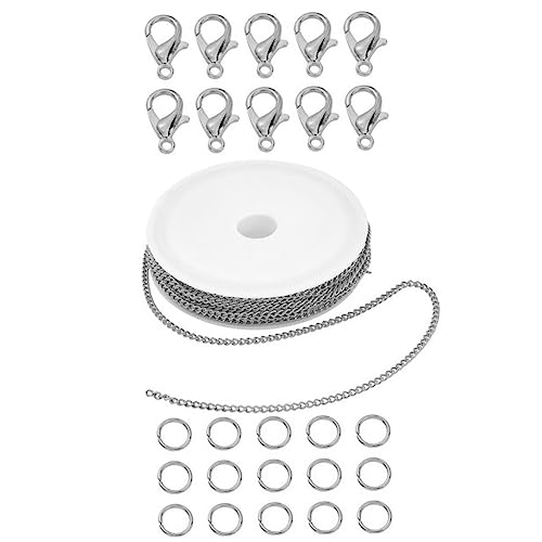 VILLFUL 1 Set Schmuckzubehör Schmuckdekorationskette DIY Armbänder Kette DIY Werkzeuge Metallkette Armband DIY Kette DIY Armbandkette DIY Bastelwerkzeuge Zarte Eisenkette DIY Ketten von VILLFUL