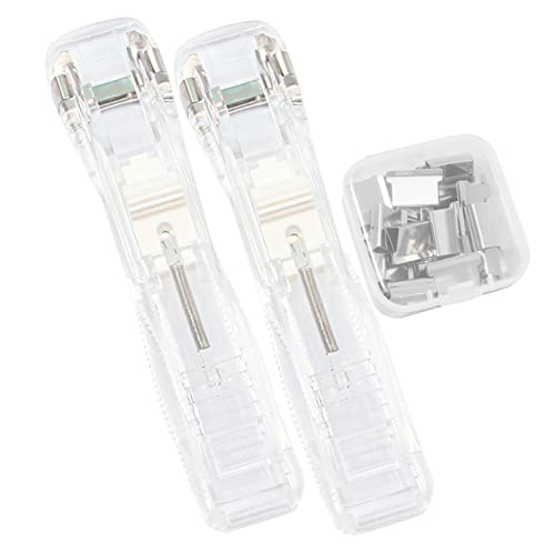 VILLFUL 1 Set Transparenter Hefter, Tragbarer Schreibtischhefter, Papierhefter, Wiederverwendbarer Dokumentenhefter, Aktenbindemaschine, Hefter, Niedlicher Büroklammerspender, Hefter Für VILLFUL 1 Set Transparenter Hefter, Tragbarer Schreibtischhefter, Papierhefter, Wiederverwendbarer Dokumentenhefter, Aktenbindemaschine, Hefter, Niedlicher Büroklammerspender, Hefter Für von VILLFUL