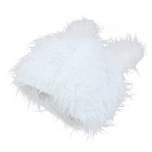 VILLFUL Kuscheltier 1 Stk Hasen Ohren Kopf Bedeckung Flauschige Weiß Plüsch Und Pp Baumwolle Kind Tier von VILLFUL
