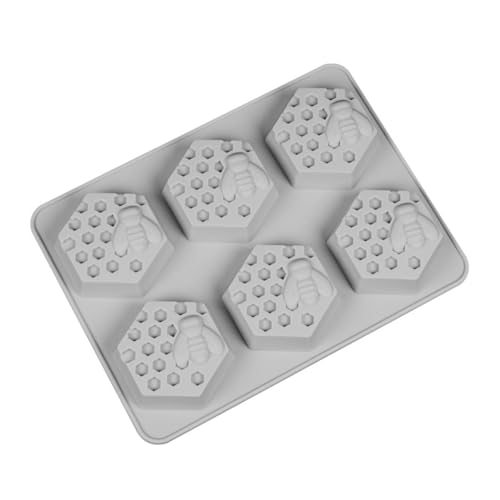 VILLFUL 1 Stück Bienenwaben Silikonform DIY Seifenform für Handarbeit Vielseitig Einsetzbar in Geschirrspüler Kühlschrank oder Ofen Zufällige Farbwahl Langlebig und Robust Zufällige Farbe von VILLFUL