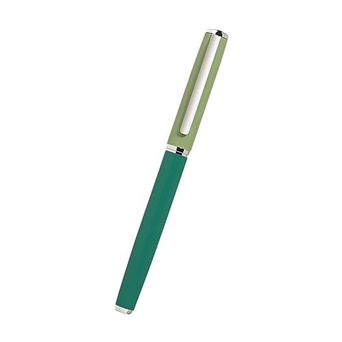 VILLFUL 1 Stück Eleganter Füllfederhalter Grün Alu Schreibfeder für Unterschriften und Schulbedarf Spitze Langlebig und für Büro und Kreative Anwendungen von VILLFUL