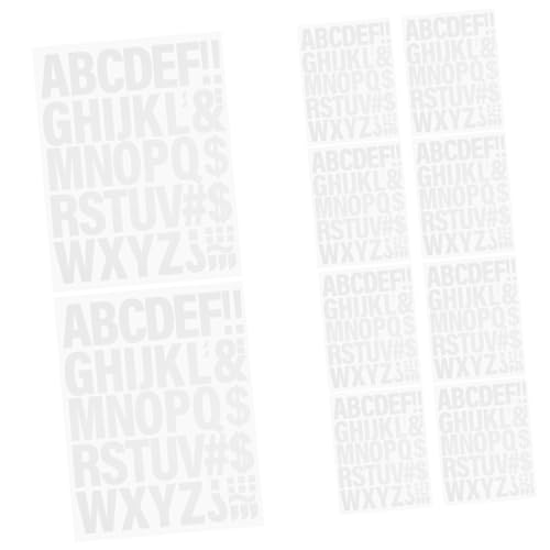 VILLFUL 10 Blatt Aufbügelbuchstaben Selbstklebende Patches Vinyl für Kleidung Taschen und Mehr Einfache Anwendung für Designs und Dekorationen von VILLFUL