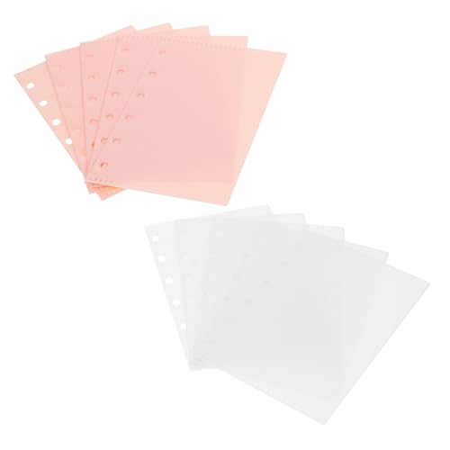 VILLFUL 10 Blatt Budget Binder Tasche, Kunststoff Ordner, Notizbuch Taschen, Beutel Zum Organisieren Von Dokumenten Ablagetaschen, Taschen Für Lose Blätter, Binder Taschen, Binder von VILLFUL
