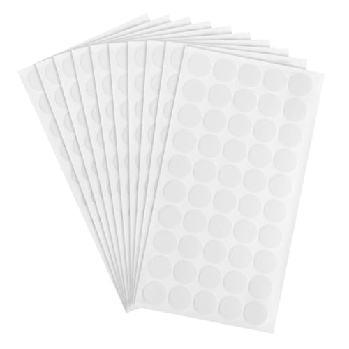 VILLFUL 10 Blatt Doppelseitige Klebepunkte mit Wiederverwendbare Transparente Klebepads für Wanddekorationen Poster und DIY Projekte Hohe Haftung Einfach zu Entfernen von VILLFUL