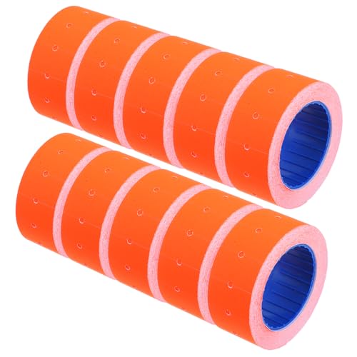 VILLFUL 10 Rollen Preisschild Farbige Preisschilder Preisetikettenpapier Farbige Preisetiketten Preisetikettendruckaufkleber Preisetikettendruckpapier Preisaufkleber Datumskennzeichnung von VILLFUL