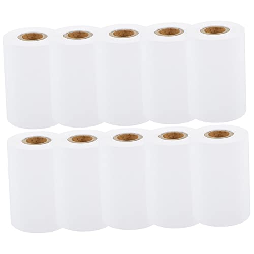 VILLFUL 10 Rollen Thermopapier, Quittungspapier, Kartenmaschinenpapier, Quittungspapier, Thermopapiere, Thermodruckerpapier, Rollenpapier Für Drucker, Thermopapier Zum Drucken von VILLFUL