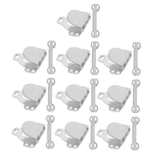 VILLFUL 10 Sätze Hosenhaken Set aus Metall Silberne Hosenverschluss Haken für Jeans Röcke und Unterwäsche Stabile und Langlebige Nähclips für Kreative Designs und Reparaturen VILLFUL 10 Sätze Hosenhaken Set aus Metall Silberne Hosenverschluss Haken für Jeans Röcke und Unterwäsche Stabile und Langlebige Nähclips für Kreative Designs und Reparaturen von VILLFUL