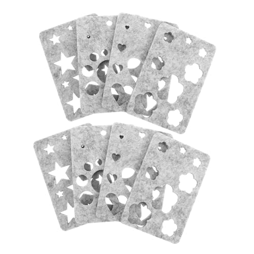 VILLFUL 10 Satz Teiliges Nadelfilz für Anfänger mit DIY Schablonen in Herz und Blumenform Anleitung für Filzen und Handgemachte Geschenkideen von VILLFUL