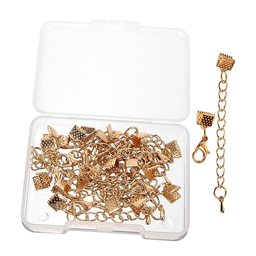 VILLFUL 10 Sets Goldschmuckzubehör, Metall Karabinerverschlüsse, Schmuck Biegeringe, Schmuckherstellungsverschlüsse, Material Zur Armbandherstellung, Armbandverschlüsse, von VILLFUL
