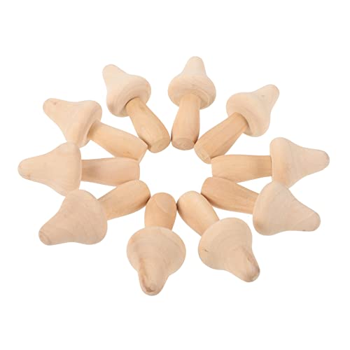 VILLFUL 10 Stk Unbemalte Holzpilze für DIY Bastelprojekte Unfertige Holzfiguren Leicht und Langlebig für Kreative Kinderaktivitäten und Dekorationen VILLFUL 10 Stk Unbemalte Holzpilze für DIY Bastelprojekte Unfertige Holzfiguren Leicht und Langlebig für Kreative Kinderaktivitäten und Dekorationen von VILLFUL
