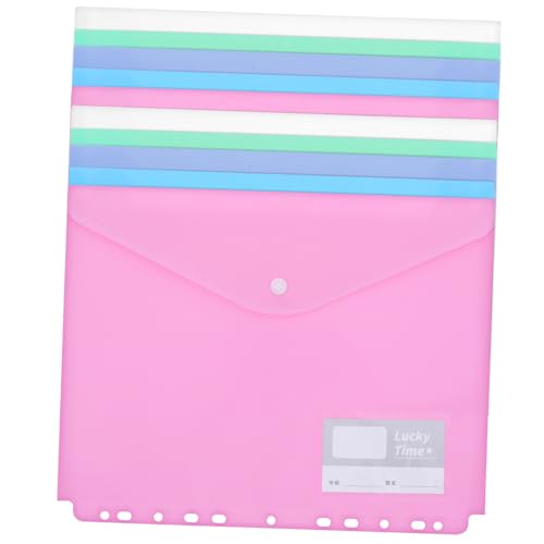 VILLFUL 10 Stück Dokumententaschen Teiliges Sortiment in Blau Pink Grün Weiß und Wasserdichte Kunststoffhüllen für Büro Schule und Reisen Vielseitiger Organizer für Unterlagen und von VILLFUL