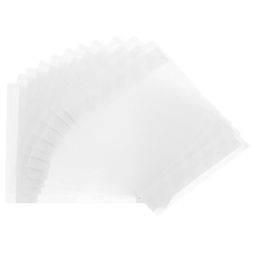 VILLFUL 10 Stück Durchsichtige Aktentaschen, Akten Organizer, Dokumentenordner, Tickethalter, Dokumententaschen Aus Kunststoff, Transparenter Aktenhalter, Rechnungstasche, Transparenter von VILLFUL
