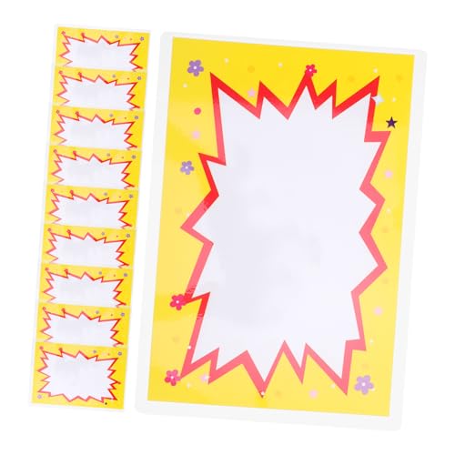 VILLFUL 10 Stück Etiketten Aufzeichnungsausschnitte, Nützliche Schilder, Einzelhandelsetiketten, Display Etiketten, Etiketten Für Supermärkte, Praktische Etiketten, Supermarktschilder, von VILLFUL