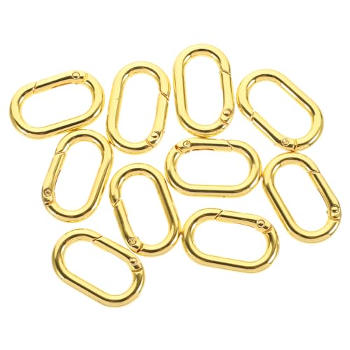 VILLFUL 10 Stück Gepäckfederringschnalle, Federschnappclip Für DIY Karabinerhaken, Federschlüsselring, Taschenbeschläge, Federschnalle, Versorgung, Federverschluss, Verbindungsschnalle von VILLFUL