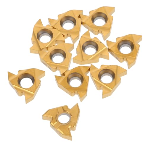 VILLFUL 10 Stück Gewindeschneidwerkzeuge Präzise Hartmetalleinsätze für Innen Außengewinde Optimierte Produktivität Hohe Haltbarkeit für Verschiedene Anwendungen Industrie von VILLFUL