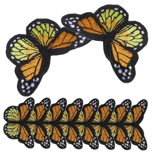 VILLFUL 10 Stück Große Schmetterling Bügelbilder Gelb Bunte Stoffaufnäher zum Aufbügeln und Nähen Schnelle Kleidung Reparatur für Erwachsene Diy Mode Dekoration VILLFUL 10 Stück Große Schmetterling Bügelbilder Gelb Bunte Stoffaufnäher zum Aufbügeln und Nähen Schnelle Kleidung Reparatur für Erwachsene Diy Mode Dekoration von VILLFUL
