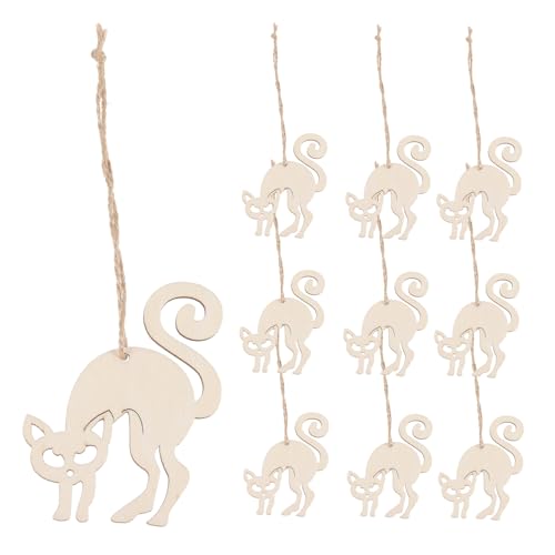 VILLFUL 10 Stück Unfertige Holzscheiben Halloween Holzornamente Rohholz Für Diy Bastelarbeiten VILLFUL 10 Stück Unfertige Holzscheiben Halloween Holzornamente Rohholz Für Diy Bastelarbeiten von VILLFUL