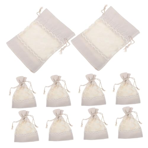 VILLFUL 10 Stück Kleine Canvas Zugbeutel mit Transparentem Fenster und Spitzenbesatz Vielseitige Geschenkbeutel für Hochzeit Süßigkeiten und Schmuck Stabile Stoffbeutel mit Blumendruck VILLFUL 10 Stück Kleine Canvas Zugbeutel mit Transparentem Fenster und Spitzenbesatz Vielseitige Geschenkbeutel für Hochzeit Süßigkeiten und Schmuck Stabile Stoffbeutel mit Blumendruck von VILLFUL