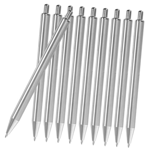 VILLFUL 10 Stück Kugelschreiber mit Klickmechanismus Bequeme Stifte für Schule Büro und Zuhause Glattes für Diy Projekte und Persönliche Gestaltung von VILLFUL