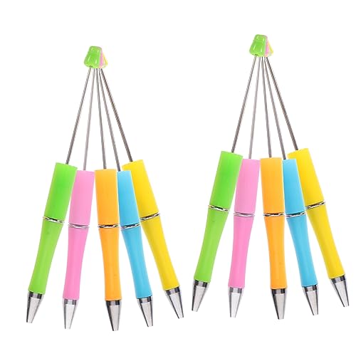 VILLFUL 10 Stück Kunststoff Perlenstifte, Perlenstift, Kugelschreiber, Tintenstift, Büro Schreibstift, Lustige Stifte, Haushalts Kugelschreiber, Kunststoff Stifte, Bezaubernder Stift Für von VILLFUL