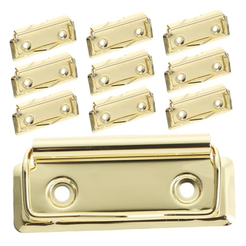 VILLFUL 10 Stück Metall Klemmbrett Clips Büro und Schulbedarf für Effizientes Dokumentenmanagement Praktische Klemmen für Notizen Kalender und von VILLFUL