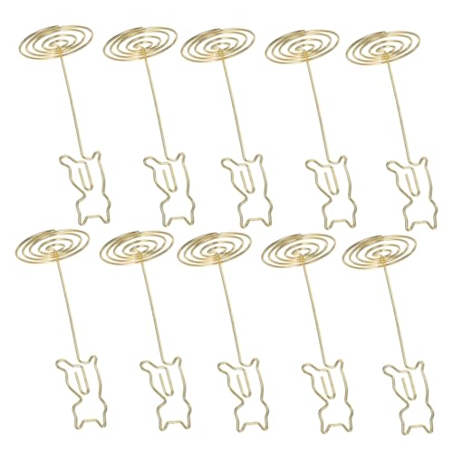 VILLFUL 10 Stück Metall Tischkartenhalter Langlebig Stabil Vielseitig für Notizen Memo Karten Hochzeit Restaurant Büro Tischnummer Halter Edel Goldfarben VILLFUL 10 Stück Metall Tischkartenhalter Langlebig Stabil Vielseitig für Notizen Memo Karten Hochzeit Restaurant Büro Tischnummer Halter Edel Goldfarben von VILLFUL