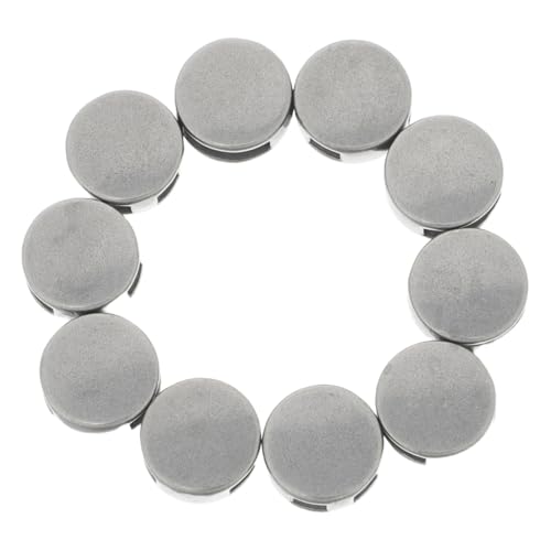 VILLFUL 10 Stück Metallseilschnallen Dekorative Schnalle Metallknöpfe Stopper Notebook -kabelstopper Elastische Kabelbefestigung Crimp-endkappen Kabelschaltclip Schnur-endstopper Silber von VILLFUL