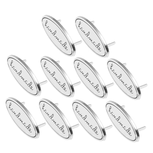 VILLFUL 10 Stück Ovales Metalletikett Metallanhänger zur Beschriftung Metalletiketten Etiketten -Tags Häkeletiketten handgemachte Tags handgefertigtes Etikett Zinklegierung Silber VILLFUL 10 Stück Ovales Metalletikett Metallanhänger zur Beschriftung Metalletiketten Etiketten -Tags Häkeletiketten handgemachte Tags handgefertigtes Etikett Zinklegierung Silber von VILLFUL