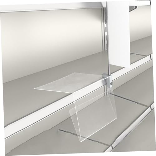 VILLFUL 10 Stück PVC Etikettenhalter Transparente Regal Preisschildhalter Vielseitiger Kunststoff Kartenhalter für Bibliotheken Buchhandlungen Bekleidungsgeschäfte Tragbar und von VILLFUL