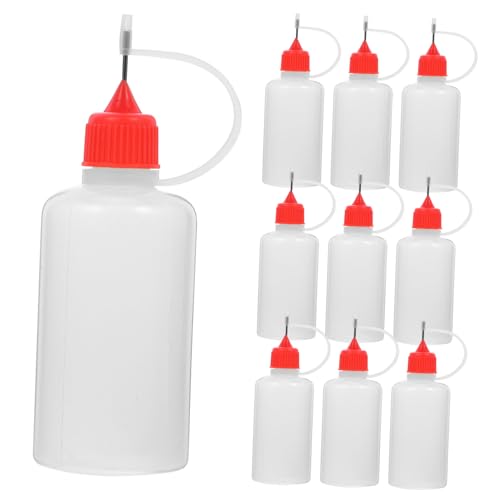VILLFUL 10 Stück Quetschflaschen mit Präzisionsspitze Transparente Kleberflaschen für Präzise Anwendungen für Bastelarbeiten und Industrieprojekte VILLFUL 10 Stück Quetschflaschen mit Präzisionsspitze Transparente Kleberflaschen für Präzise Anwendungen für Bastelarbeiten und Industrieprojekte von VILLFUL