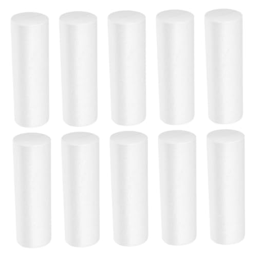 VILLFUL 10 Stück Schaumstoffzylinder, DIY Zubehör, Zylinderschaum Für DIY Tischdekoration, Zylinder DIY Material, Schaumstoffmaterial Zum Basteln, Weihnachtszylinder Schmuck, von VILLFUL