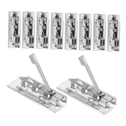 VILLFUL 10 Stück Silberne Metall Klemmbretter mit Verstellbarem Griff Hochgriffige Federbelastete Dokumentenklammern für Büro Schule und Zuhause Sicherer Halt für Unterlagen VILLFUL 10 Stück Silberne Metall Klemmbretter mit Verstellbarem Griff Hochgriffige Federbelastete Dokumentenklammern für Büro Schule und Zuhause Sicherer Halt für Unterlagen von VILLFUL