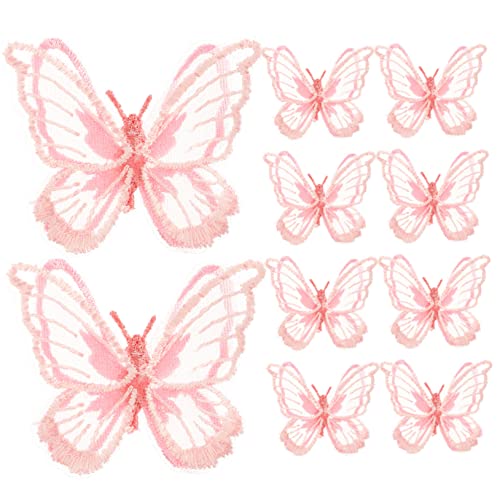 VILLFUL 10 Stück Stickerei Spitze, Schmetterling, Dekorativer Patch, Tragbarer Patch, Nähzubehör, Applikationen Für Kleidung, Reparaturpatch, Heimnähzubehör, Kreatives VILLFUL 10 Stück Stickerei Spitze, Schmetterling, Dekorativer Patch, Tragbarer Patch, Nähzubehör, Applikationen Für Kleidung, Reparaturpatch, Heimnähzubehör, Kreatives von VILLFUL