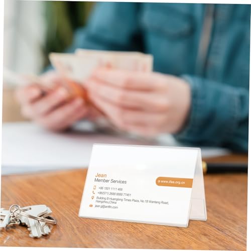 VILLFUL 10 Stück Teiliges Acryl Namensschild Transparente Tischkartenhalter für Konferenzen Meetings und Tagungen Doppelseitige Sitzplatzanzeige Stabiler Acrylständer VILLFUL 10 Stück Teiliges Acryl Namensschild Transparente Tischkartenhalter für Konferenzen Meetings und Tagungen Doppelseitige Sitzplatzanzeige Stabiler Acrylständer von VILLFUL