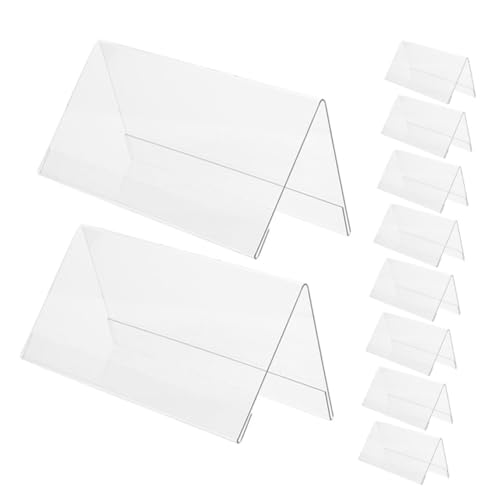VILLFUL 10 Stück Teiliges Acryl Tischnamensschild V Form Doppelseitig Transparenter Namensschildhalter für Büro Meetings Bankette und Konferenzen Stabil und Langlebig VILLFUL 10 Stück Teiliges Acryl Tischnamensschild V Form Doppelseitig Transparenter Namensschildhalter für Büro Meetings Bankette und Konferenzen Stabil und Langlebig von VILLFUL