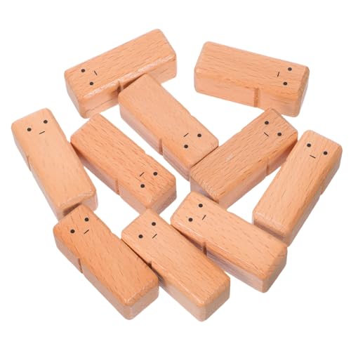 VILLFUL 10 Stück Teiliges Beech-holz Puppenfiguren Unbemalte Peg Dolls für DIY Bemalung Bastelprojekte Motorikförderung Dekoration VILLFUL 10 Stück Teiliges Beech-holz Puppenfiguren Unbemalte Peg Dolls für DIY Bemalung Bastelprojekte Motorikförderung Dekoration von VILLFUL