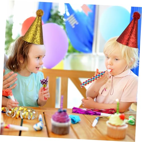 VILLFUL 10 Stück Teiliges Bunte Partyhüte aus Polyester Kegelhüte in Farben für Erwachsene und Haustiere Vielseitig Verwendbar für Geburtstage Karneval Halloween und Feierlichkeiten von VILLFUL