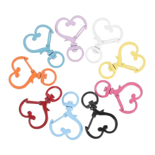VILLFUL 10 Stück Teiliges Bunter Metall Lobster Clips Schlüsselringe für Taschen Gürtel und DIY Projekte zur Dekoration von Handtaschen und Mehr von VILLFUL
