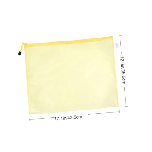 VILLFUL 10 Stück Teiliges Dokumententaschen Mesh Reißverschluss Mappe Wasserfest Transparent Büro Reise Organizer Flexibel für Akten und Unterlagen Zufällige Farbe Zufällige Farbe von VILLFUL