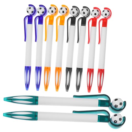 VILLFUL 10 Stück Teiliges Fußball Kugelschreiber Bunte Druckkugelschreiber Stabile PP Materialien Glattes Schreiben Schüler Stifte für Schule Party VILLFUL 10 Stück Teiliges Fußball Kugelschreiber Bunte Druckkugelschreiber Stabile PP Materialien Glattes Schreiben Schüler Stifte für Schule Party von VILLFUL