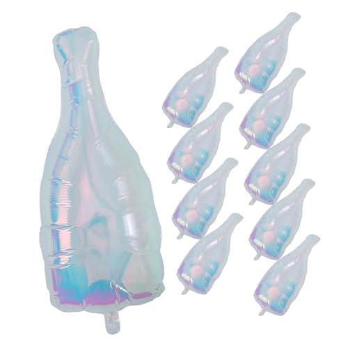 VILLFUL 10 Stück Teiliges Iridescente Weinflasche Ballons Festliche Dekoration für Geburtstagsfeiern Hochzeiten und Fotobuden Strapazierfähige Aluminiumfolie mit Einfachem Aufbau VILLFUL 10 Stück Teiliges Iridescente Weinflasche Ballons Festliche Dekoration für Geburtstagsfeiern Hochzeiten und Fotobuden Strapazierfähige Aluminiumfolie mit Einfachem Aufbau von VILLFUL