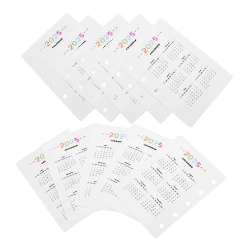 VILLFUL 10 Stück Teiliges Kalender-trennblatt Doppelseitige Kalender Separatoren Langlebig Kompatibel mit Ringbuch-planern Praktisches Zubehör zur Monats Wochenplanung VILLFUL 10 Stück Teiliges Kalender-trennblatt Doppelseitige Kalender Separatoren Langlebig Kompatibel mit Ringbuch-planern Praktisches Zubehör zur Monats Wochenplanung von VILLFUL