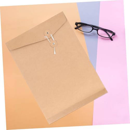 VILLFUL 10 Stück Teiliges Kraftpapier Umschlag Schnurverschluss Dokumentenmappe Robuste Aktenhülle für Büro Schule und Zuhause Platzsparender Ordnungshelfer für Rechnungen und Wichtige VILLFUL 10 Stück Teiliges Kraftpapier Umschlag Schnurverschluss Dokumentenmappe Robuste Aktenhülle für Büro Schule und Zuhause Platzsparender Ordnungshelfer für Rechnungen und Wichtige von VILLFUL