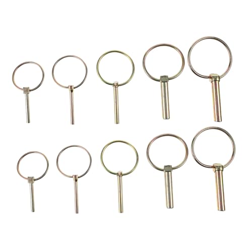 VILLFUL 10 Stück Teiliges Lynch Sicherungsstift aus Verzinktem Kohlenstoffstahl Korrosionsbeständig und Rostfrei Heavy Duty für Traktoren Anhänger und Landwirtschaftliche Anwendungen VILLFUL 10 Stück Teiliges Lynch Sicherungsstift aus Verzinktem Kohlenstoffstahl Korrosionsbeständig und Rostfrei Heavy Duty für Traktoren Anhänger und Landwirtschaftliche Anwendungen von VILLFUL