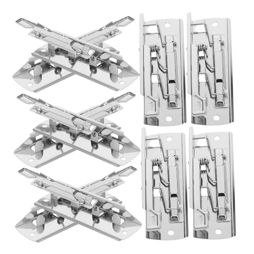 VILLFUL 10 Stück Teiliges Metall Klemmbrett Klemme mit Strukturierter Grifffläche Federbelastete Dokumentenclips Schwere Hebelklammern für Büro und Organisation Rutschfeste Aktenklammern von VILLFUL